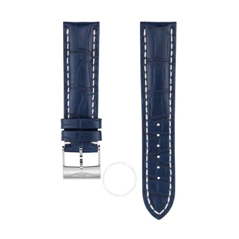 breitling 731p|Blue Alligator Leather Strap .